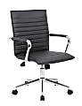 Boss Office Products Sleek Ribbed Vinyl Task Chair, Black 1 thumbnail image