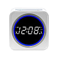 Nelsonic FM Clock Radio, White