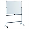 Lorell® Magnetic Dry-Erase Whiteboard Easel, 36" x 48", Aluminum Frame With Silver Finish