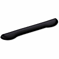 Compucessory Fabric-covered Gel Wrist Rest, 18"H x 3"W x 1"D, Black, Gel, Rubber, Stain Resistant 1 thumbnail image