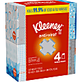 Kleenex® Anti-Viral 3-Ply Facial Tissues, White, 60 Tissues Per Box, Pack Of 4 Boxes