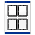 Avery® Print-To-The-Edge Labels & Sure Feed®, S00-DKN-PRWGP10, 4" x 3-1/3", Glossy White, Preprinted Black & White Polka Dots Design, Pack Of 40 1 thumbnail image