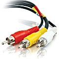 C2G 50ft Value Series Composite Video + Stereo Audio Cable - RCA Male - RCA Male - 50ft - Black 1 thumbnail image