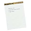 TOPS™ Second Nature® 100% Recycled Writing Pad, 8 1/2" x 11 3/4", Legal Ruled, 50 Sheets, White