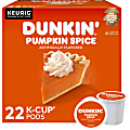 Dunkin' Donuts® Pumpkin Spice K-Cup - Compatible with K-Cup Brewer - Caffeinated - Pumpkin Spice, Nutmeg, Cinnamon, Arabica - Medium - 22 / Box 1 thumbnail image
