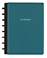 TUL® Discbound Monthly Planner Starter Set, Undated, Junior Size, Leather Cover, Teal