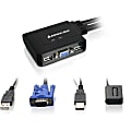 IOGEAR GCS22u 2-Port USB KVM Switch - 2 x 1 - 4 x Type A USB, 2 x HD-15 Monitor 1 thumbnail image