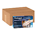 ProGuard Vinyl Powder-Free General Purpose Gloves, Medium, Clear, 100 Per Box, Case Of 10 Boxes
