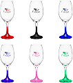 Custom Full Color Promotional White Wine Glass, 12.75 Oz, Assorted