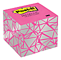 Post-it® Notes Cube, 2 5/8" x 2 5/8", Pink/Silver, 620 Sheets 1 thumbnail image