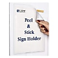 C-Line® Peel/Stick Pockets With Antimicrobial Protection, Letter Size, Clear, Pack Of 10 1 thumbnail image