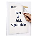 C-Line® Peel/Stick Pockets With Antimicrobial Protection, Letter Size, Clear, Pack Of 10