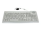 Seal Shield Silver Seal Waterproof - Keyboard - USB - US - waterproof - white