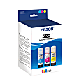 Epson® 522 EcoFit® High-Yield Cyan, Magenta, Yellow Ink Bottles, Pack Of 3, T522520-S