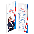 Custom Printed Full-Color Door Hangers, 3-1/2" x 8-1/2", Double Sided, 120 LB White Paper Stock With UV High Gloss Finish 1-Side, Box Of 50 1 thumbnail image