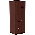 Lorell® Essentials Tall Storage Cabinet, 2 Adjustable Shelves, Mahogany 1 thumbnail image