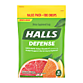 Halls Assorted Citrus Defense Drops, Pack Of 180