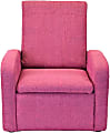 Uncaged Ergonomics STASH Mini Foldable Fabric Mid-Back Kids' Sofa Task Chair, Pink