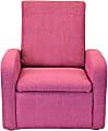 Uncaged Ergonomics STASH Mini Foldable Fabric Mid-Back Kids' Sofa Task Chair, Pink 1 thumbnail image