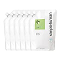 simplehuman Moisturizing Liquid Hand Soap, Cucumber, Scent, 34 Oz, Box Of 6 Pouches