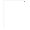 Blank Stationery Second Sheets For Custom Letterhead, 24 Lb, 8-1/2" x 11", White Bond, Box Of 500 Sheets