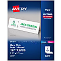 Avery® Printable Large Tent Cards, 3.5" x 11", White With Embossed Border, 50 Blank Place Cards 1 thumbnail image
