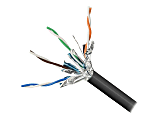 Belkin Cat. 6a STP Solid Cable - Bare Wire - Bare Wire - 1000ft - Black 1 thumbnail image