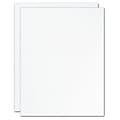 Blank Stationery Second Sheets For Custom Letterhead, 24 Lb, 8-1/2" x 11", White Laid, Box Of 500 Sheets