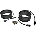 Eaton Tripp Lite Series HDMI/DVI/USB KVM Cable Kit, 15 ft. (4.57 m) - Black 1 thumbnail image