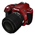 Ricoh K-50 16.3 Megapixel Digital SLR Camera with Lens - 18 mm - 55 mm - Red