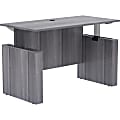 Lorell® Essentials Electric 60"W Sit-to-Stand Desk Shell, Weathered Charcoal 1 thumbnail image