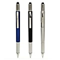 Monteverde S-115 7-In-1 Plastic Tool Ballpoint Pen With Stylus, 0.7 mm, Silver Barrel, Black Ink 1 thumbnail image
