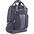 bugatti Carrying Case (Backpack) for 15.6" Notebook - Black - Strain Resistant Interior - Synthetic Leather, 1680D Polyester - Shoulder Strap - 16.5" Height x 5.5" Width x 11.5" Depth - 1 Pack 1 thumbnail image