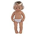 Miniland Educational Anatomically Correct 15" Baby Doll, Caucasian Girl