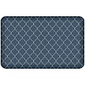 GelPro Designer Comfort Polyurethane Anti-Fatigue Floor Mat For Hard Flooring, 20" x 32", Trellis Blue