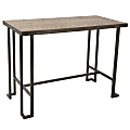 Lumisource Roman Industrial Counter Table, Rectangular, Brown/Antique 1 thumbnail image
