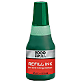 2000 PLUS® Self-Inking Stamp Re-Ink Fluid, 1 Oz., Green