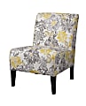 Linon Shelby Chair, Floral/Black