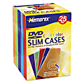 Memorex® DVD Video Slim Storage Cases, Assorted Colors, Pack Of 25 1 thumbnail image