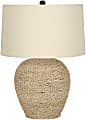 Monarch Specialties Goodwin Table Lamp, 25”H, Beige/Beige