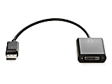 HP - DisplayPort adapter - single link - DisplayPort (M) to DVI-D (F) - 19 cm - latched 1 thumbnail image
