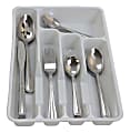 Gibson Home 45-Piece Flatware Set, Basic Living Aston, Silver 1 thumbnail image