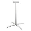 HON Between HBTTX42L Table Base - Textured Silver