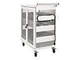 Tripp Lite 32-Port AC Charging Cart Storage Station Chromebook Laptop White - Cart (charge only) - for 32 notebooks - lockable - steel - white