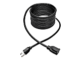 Eaton Tripp Lite Series Power Extension Cord, NEMA 5-15P to NEMA 5-15R - Heavy-Duty, 15A, 120V, 14 AWG, 15 ft. (4.57 m), Black - Power extension cable - NEMA 5-15 (F) to NEMA 5-15P (M) - AC 120 V - 15 A - 15 ft - black