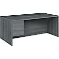 HON® 10500 72"W 2-Drawer Left-Pedestal Computer Desk, Ash