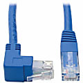 Tripp Lite Up-Angle Cat6 UTP Patch Cable (RJ45) - 1 ft., M/M, Gigabit, Molded, Blue - First End: 1x R - N204001BLUP 1 thumbnail image