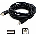 AddOn 5-Pack of 6ft USB 2.0 (A) Male to USB 2.0 (B) Male Black Extension Cables - 100% compatible and guaranteed to work 1 thumbnail image