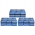 Flipside Magnetic Whiteboard Student Erasers, 2"H x 2"W x 7/8"D, Blue, Pack Of 12 Erasers, Set Of 3 Packs 1 thumbnail image