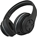 Compucessory Foldable Wireless Headset with Mic - Stereo - Wireless - Binaural - Black